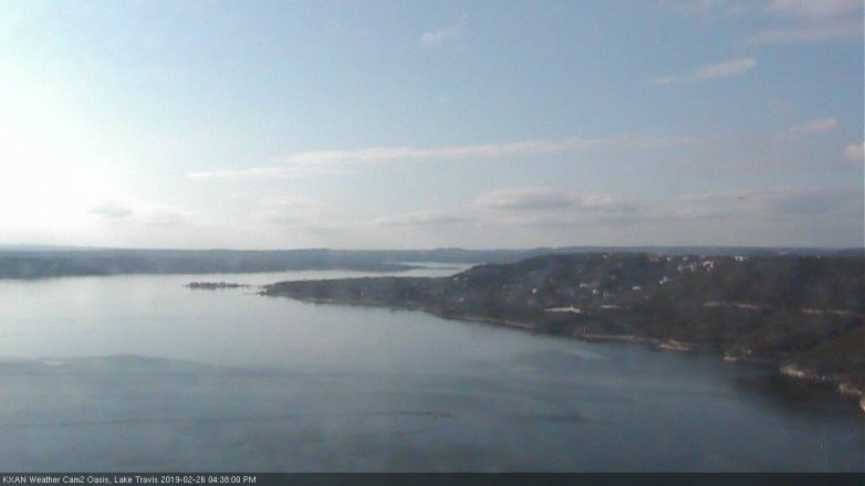 Lake Travis webcam, February 26, 2019 3:40 PM CT