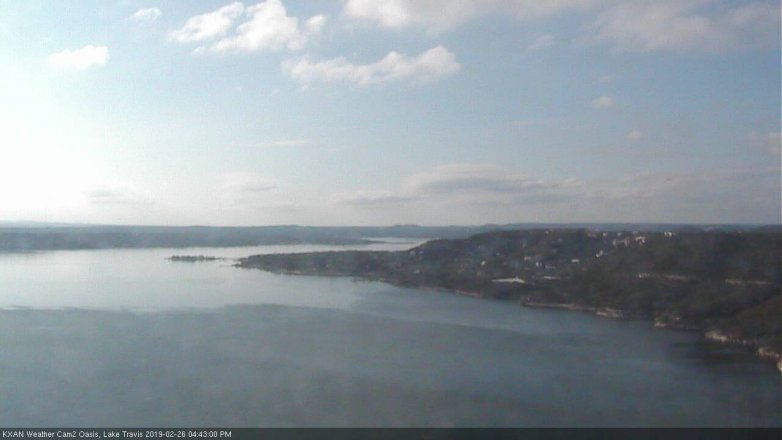 Lake Travis webcam, February 26, 2019 3:45 PM CT