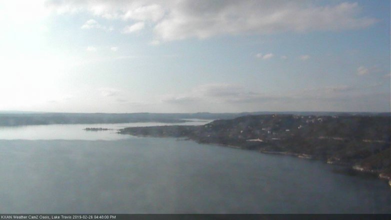 Lake Travis webcam, February 26, 2019 3:50 PM CT