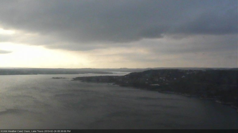 Lake Travis webcam, February 26, 2019 4:40 PM CT