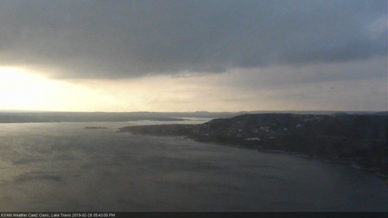 Lake Travis webcam, February 26, 2019 4:45 PM CT