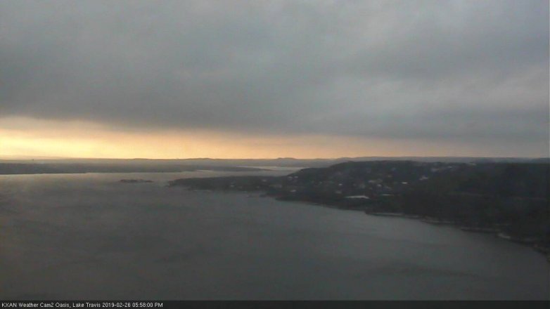 Lake Travis webcam, February 26, 2019 5:00 PM CT