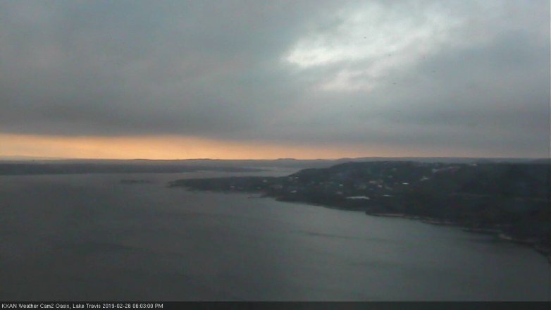 Lake Travis webcam, February 26, 2019 5:05 PM CT
