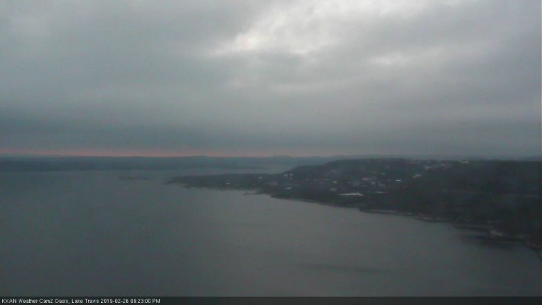 Lake Travis webcam, February 26, 2019 5:25 PM CT