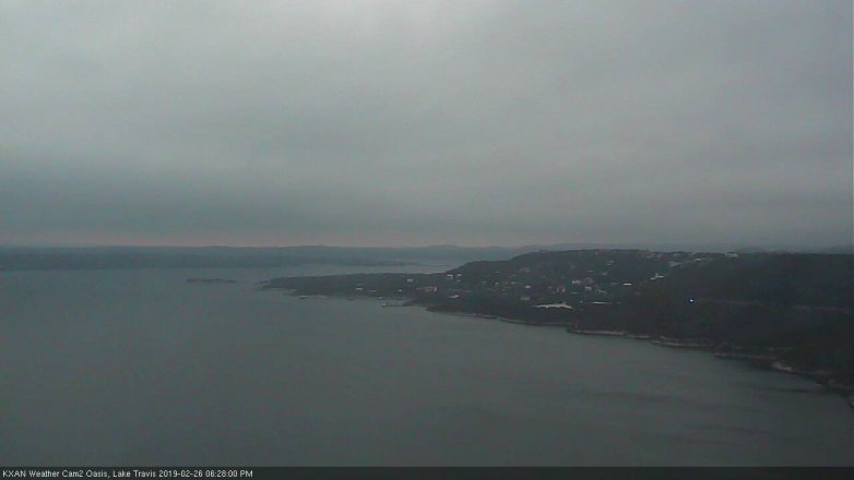 Lake Travis webcam, February 26, 2019 5:30 PM CT
