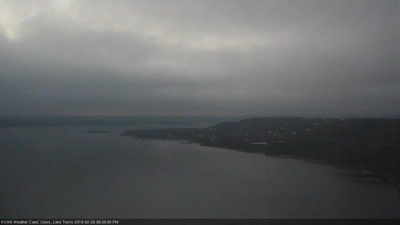 Lake Travis webcam, February 26, 2019 5:40 PM CT