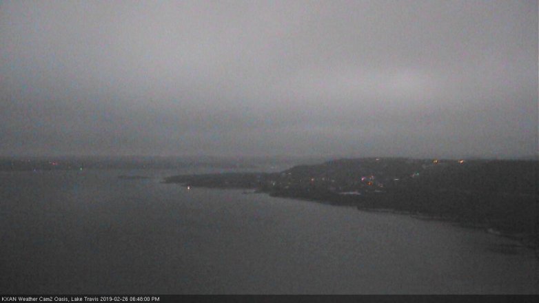 Lake Travis webcam, February 26, 2019 5:50 PM CT