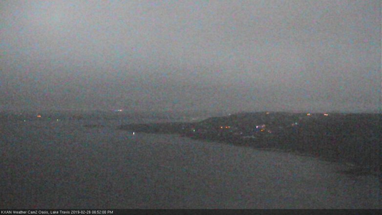 Lake Travis webcam, February 26, 2019 5:55 PM CT