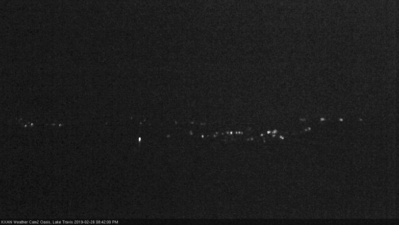 Lake Travis webcam, February 26, 2019 7:45 PM CT