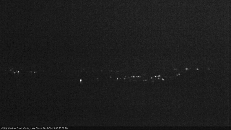 Lake Travis webcam, February 26, 2019 8:00 PM CT