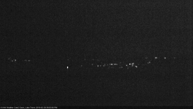 Lake Travis webcam, February 26, 2019 8:05 PM CT