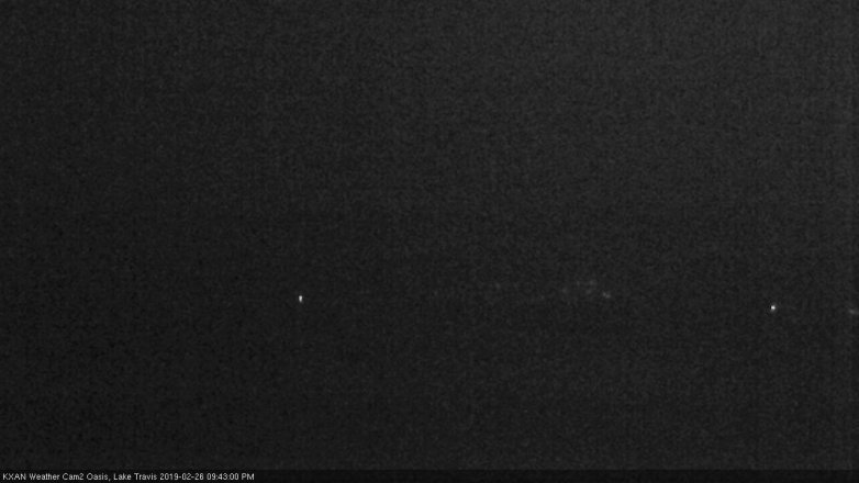 Lake Travis webcam, February 26, 2019 8:45 PM CT