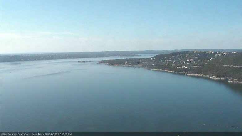 Lake Travis webcam, February 27, 2019 1:35 PM CT