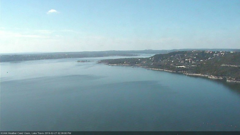 Lake Travis webcam, February 27, 2019 1:40 PM CT