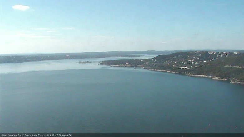 Lake Travis webcam, February 27, 2019 1:45 PM CT