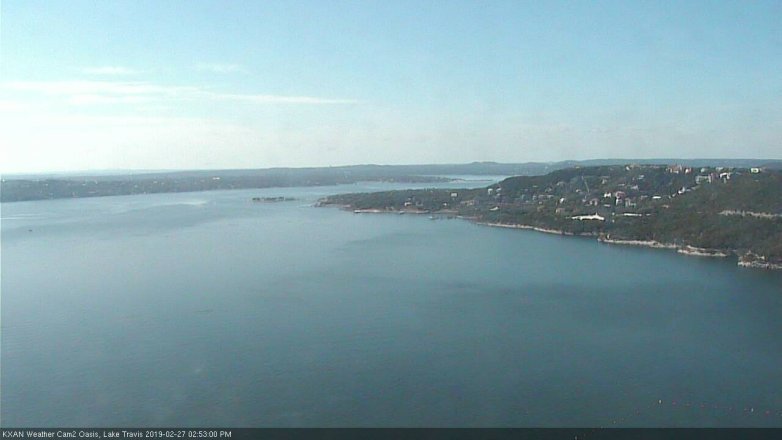 Lake Travis webcam, February 27, 2019 1:55 PM CT