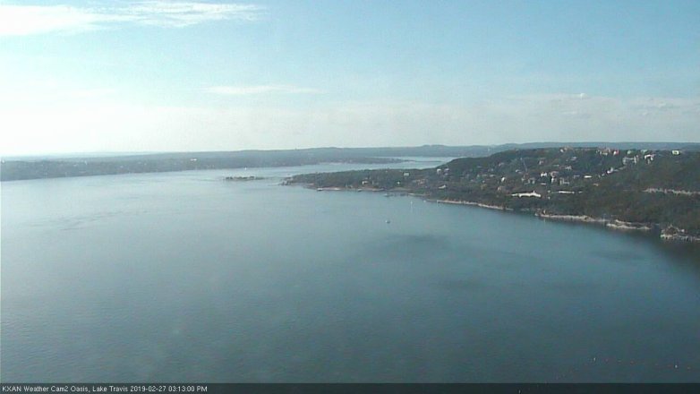 Lake Travis webcam, February 27, 2019 2:15 PM CT