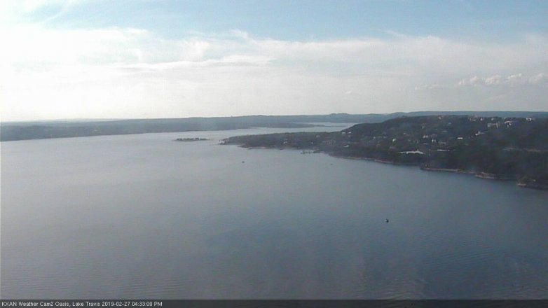 Lake Travis webcam, February 27, 2019 3:35 PM CT