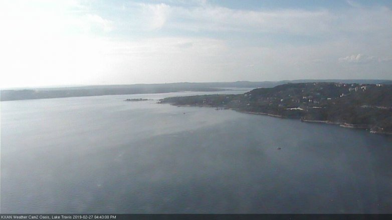 Lake Travis webcam, February 27, 2019 3:45 PM CT