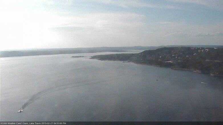 Lake Travis webcam, February 27, 2019 3:55 PM CT