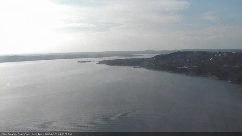 Lake Travis webcam, February 27, 2019 4:05 PM CT
