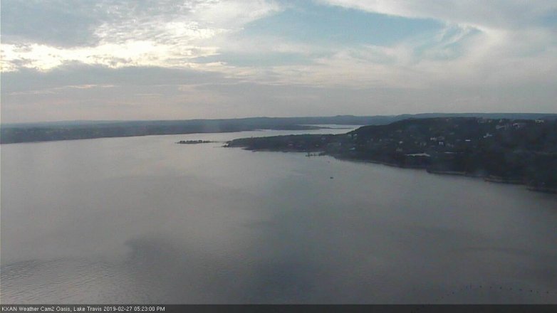 Lake Travis webcam, February 27, 2019 4:25 PM CT
