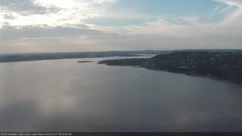 Lake Travis webcam, February 27, 2019 4:30 PM CT
