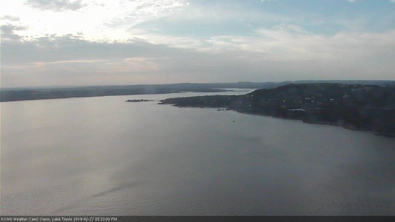 Lake Travis webcam, February 27, 2019 4:35 PM CT