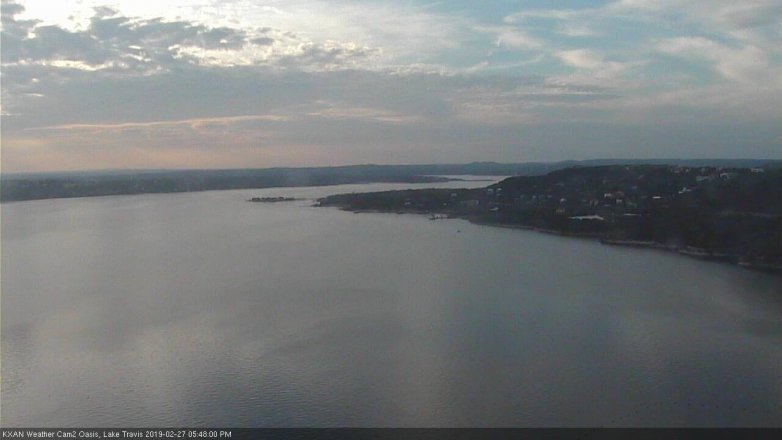 Lake Travis webcam, February 27, 2019 4:50 PM CT