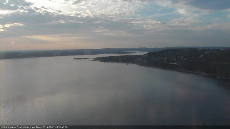 Lake Travis webcam, February 27, 2019 4:55 PM CT