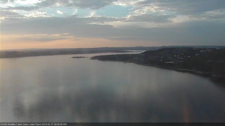 Lake Travis webcam, February 27, 2019 5:10 PM CT
