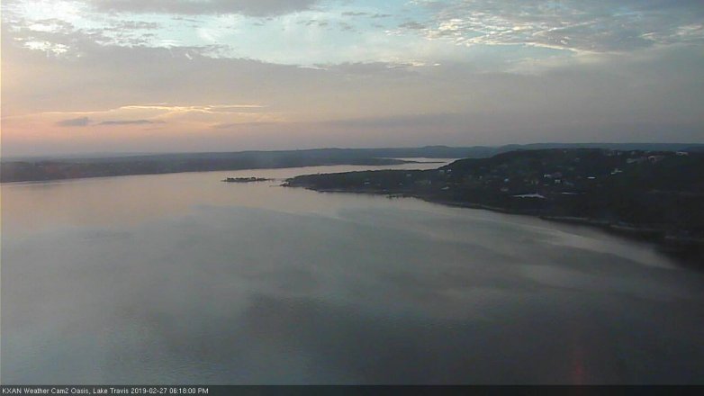 Lake Travis webcam, February 27, 2019 5:20 PM CT
