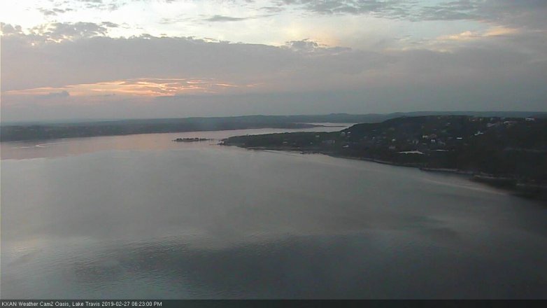 Lake Travis webcam, February 27, 2019 5:25 PM CT