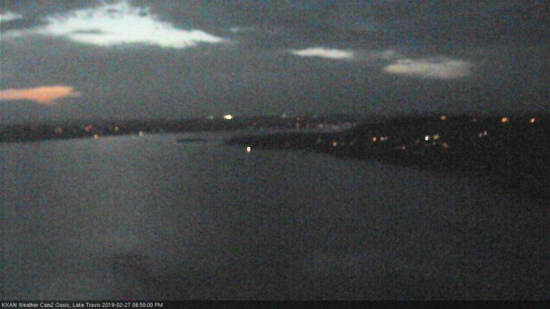 Lake Travis webcam, February 27, 2019 6:00 PM CT