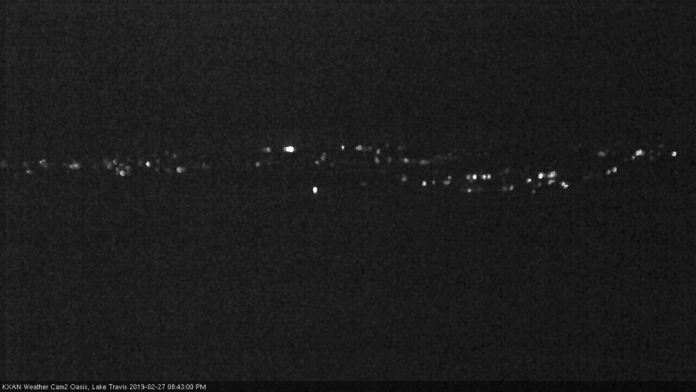 Lake Travis webcam, February 27, 2019 7:45 PM CT