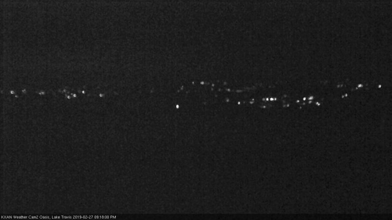 Lake Travis webcam, February 27, 2019 8:20 PM CT
