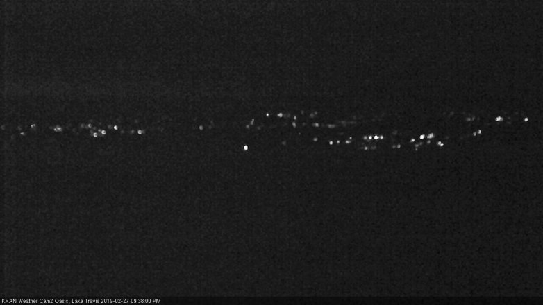 Lake Travis webcam, February 27, 2019 8:40 PM CT