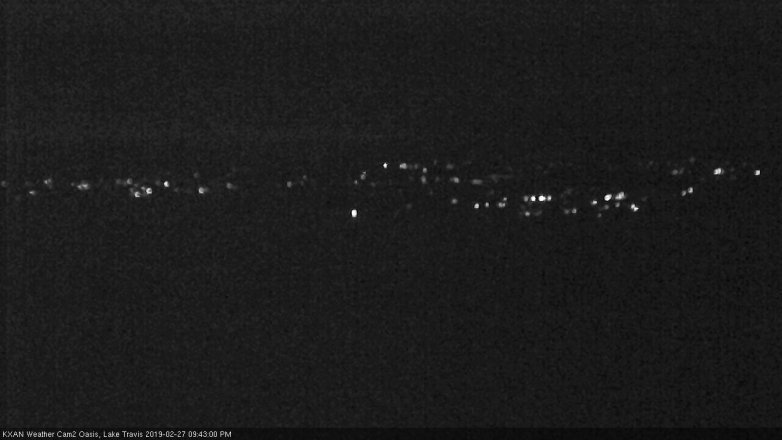 Lake Travis webcam, February 27, 2019 8:45 PM CT