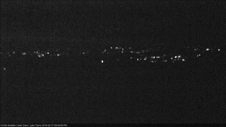 Lake Travis webcam, February 27, 2019 8:50 PM CT