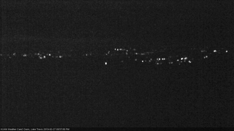 Lake Travis webcam, February 27, 2019 9:00 PM CT