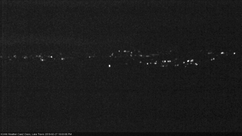 Lake Travis webcam, February 27, 2019 9:05 PM CT