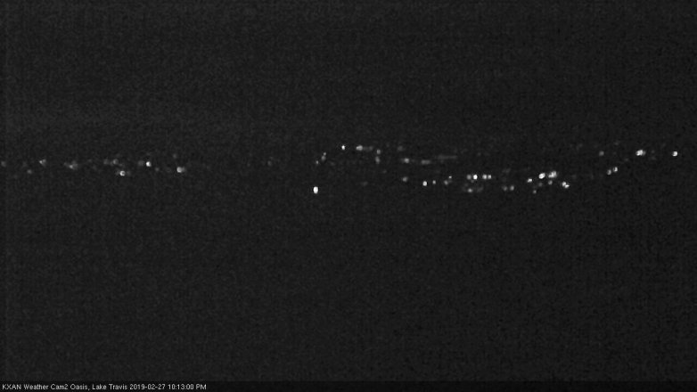 Lake Travis webcam, February 27, 2019 9:15 PM CT