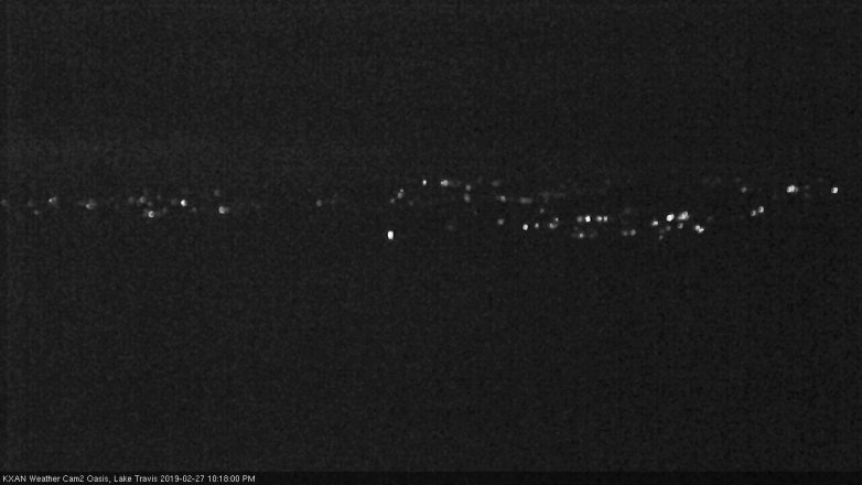 Lake Travis webcam, February 27, 2019 9:20 PM CT