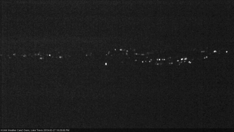 Lake Travis webcam, February 27, 2019 9:30 PM CT