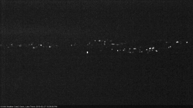 Lake Travis webcam, February 27, 2019 9:40 PM CT