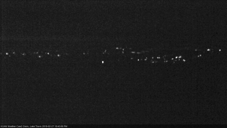 Lake Travis webcam, February 27, 2019 9:45 PM CT