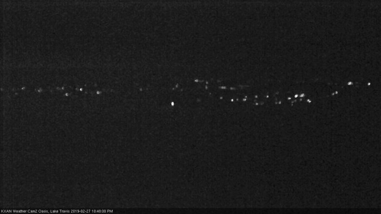 Lake Travis webcam, February 27, 2019 9:50 PM CT