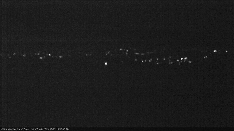 Lake Travis webcam, February 27, 2019 9:55 PM CT