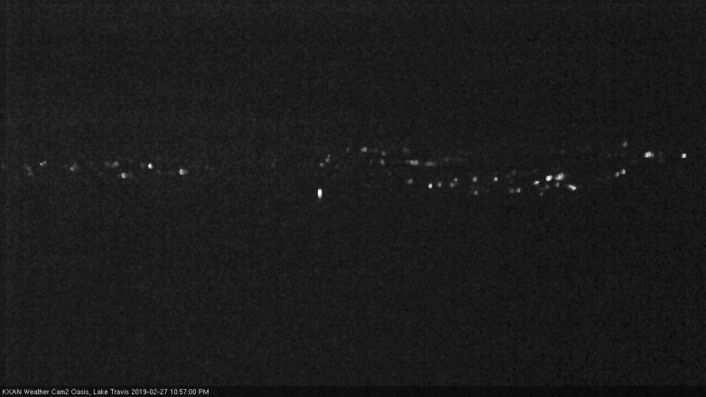 Lake Travis webcam, February 27, 2019 10:00 PM CT