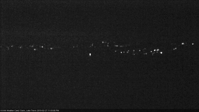Lake Travis webcam, February 27, 2019 10:05 PM CT